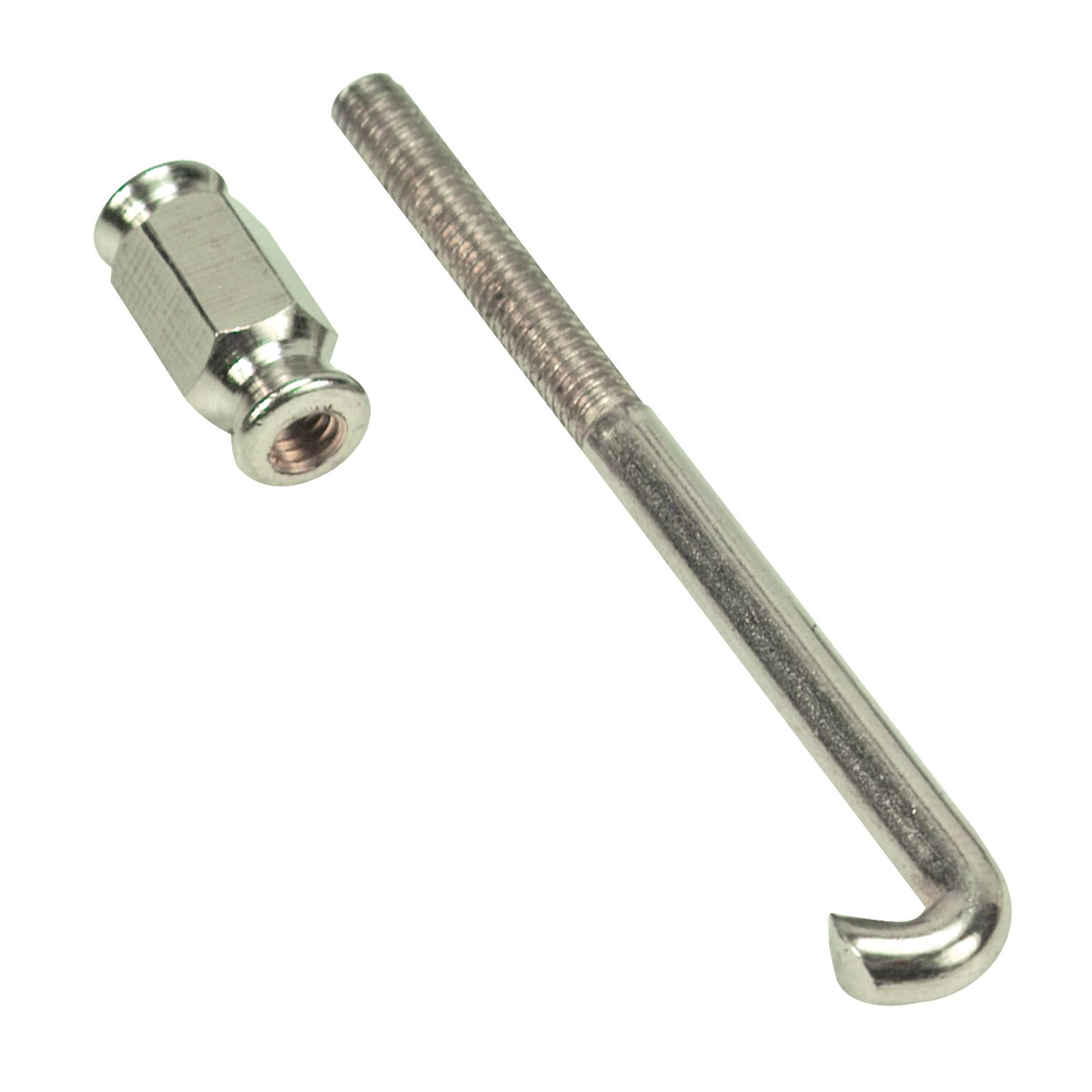 Golden Gate P-40 Bracket Hook and Nut Set - Nickel-Plated Brass