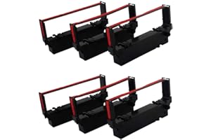 Printer Ribbon Cartridge Compatible with Star SP700, Star RC700BR, RC700, SP712, SP717, SP742, SP747, Black/Red Replacement, 