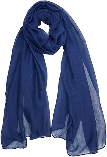 Amazon Co Jp 薄手 大判 無地 ストール ネイビー レディース メンズ ユニセックス シンプル スカーフ マフラー ショール お揃い ペア 服 ファッション小物