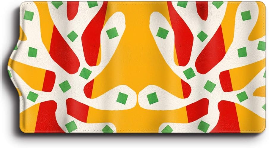 Amazon キーケース レディース アンリ マチス オレンジと赤の背景に白の海藻 メンズ 可愛い ケース かわいい メンズ プレゼント ケース 絵画 個性的 通勤 ノーブランド品 キーケース