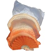 Winged Sirenny Single 59"(150 cm) Worship Praise Belly Dance Silk Fan Veil Flag Streamer Adjustable