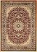 Feraghan/New City Traditional Isfahan Wool Persian Area Rug, 8' x 10', Burgundy