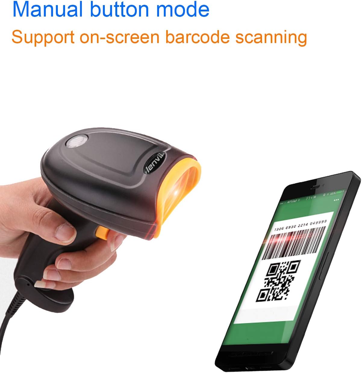 LENVII F620 Wired 2D QR Barcode ScannerAutomatic Scanning Barcode