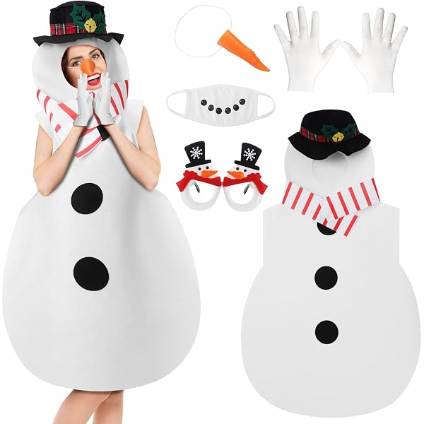 knee length dresses for ladies Snowman Scarf Plus Size Sweater Dress: Women's Christmas Outfits