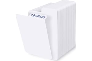 GUIRND 198PCS Trading Card Dividers, Paper Card Dividers, Standard Vertical Card Divider for MTG/Sports/Games Card Categorization and Management - White