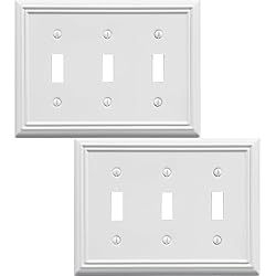 OKAWYC Triple Toggle Light Switch Cover Adler Metal