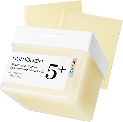 numbuzin No.5 Vitamin Niacinamide Toner Pads for Hyperpigmentation Dark Spots