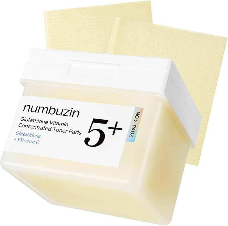 numbuzin No.5 Vitamin Niacinamide Toner Pads for Hyperpigmentation Dark Spots