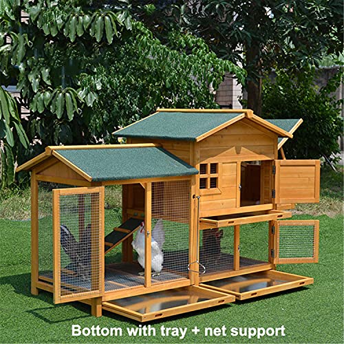JHKGY Hühnerstall Hühnerstall Aus Holz, Hen House Geflügelarche Nach Hause, Kaninchen Hutch Käfig Henne Holz Haus Tier… – Bild 5