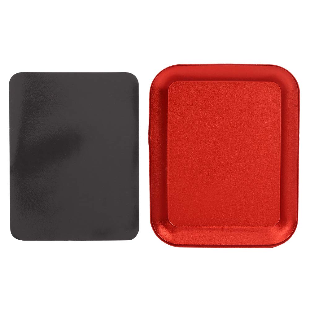 Exquisite Workmanship Storage Nuts Screw Magnetic Small Parts Tray Plate wear-Resistant for Friends Family Boys Girls for Kids Indoor Outdoor (red)