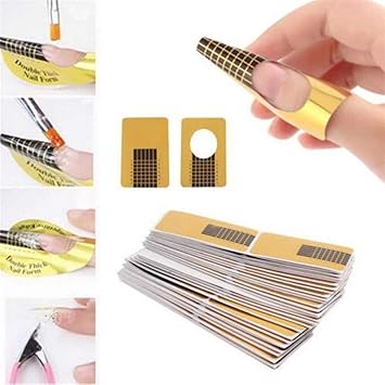 Digital Shoppy 20Pcs Nail Extension Sticker Professional Acrylic Nail Form Tips