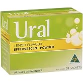 Ural Effervescent Powder 4G * 28 Sachets Urinary Alkalinizer Cystitis Relief