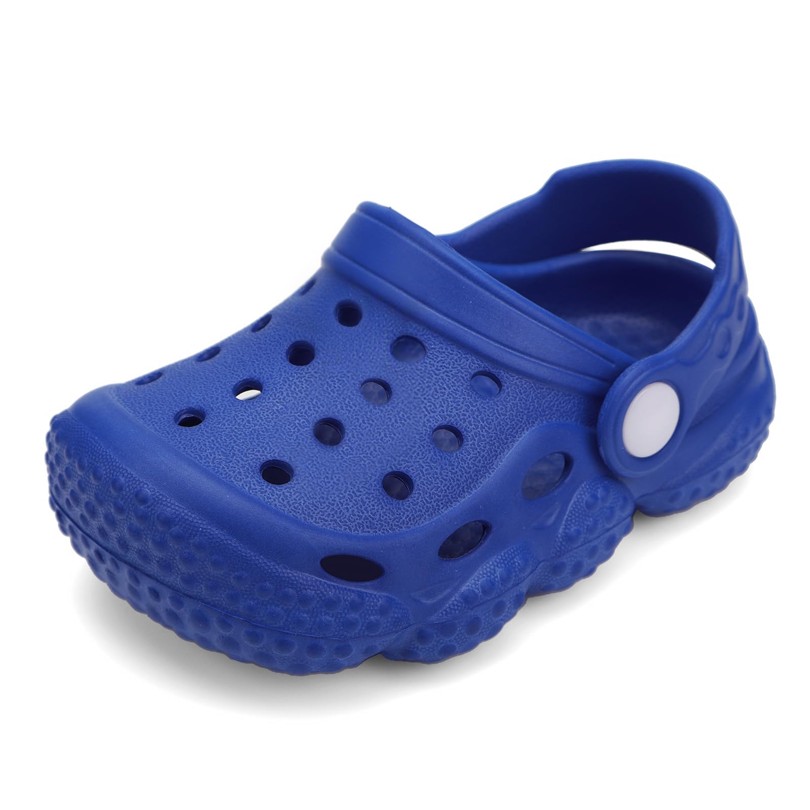 Photo 1 of INMINPIN Baby Clogs Garden Shoes Newborn Infant Lightweight Breathable Beach Pool Sandals Non-Slip Baby Boys Girls Water Shower Summer Shoes Splay Naturally, Blue, 12-15 Months Infant