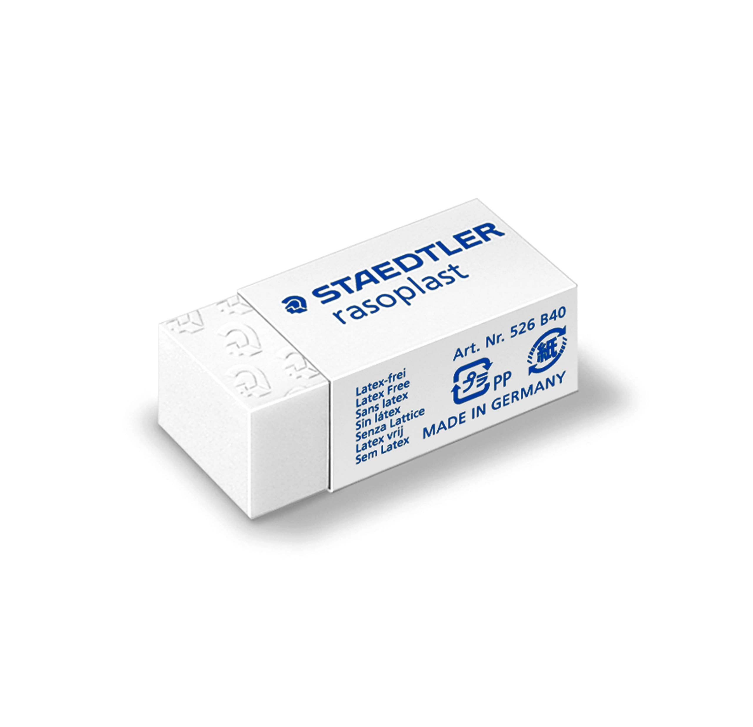 1 x Staedtler Rasoplast 526 B White Eraser - Eraser (White, 3.3 cm, 16 mm, 13 mm, 1 Piece)