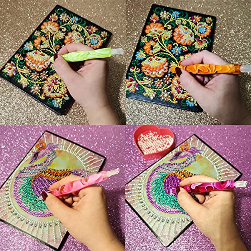 8PC Diamond Painting Pen,Diamond Art Pen,Resin 5D Diamond Painting Pen Kit  Tool Accessories Stylus Drill Pen w