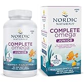 Nordic Naturals Complete Omega Jr., Lemon - 180 Mini Soft Gels - 283 mg Total Omega-3s & 35 mg GLA - Healthy Cognition, Nervous System Function - Non-GMO - 90 Servings