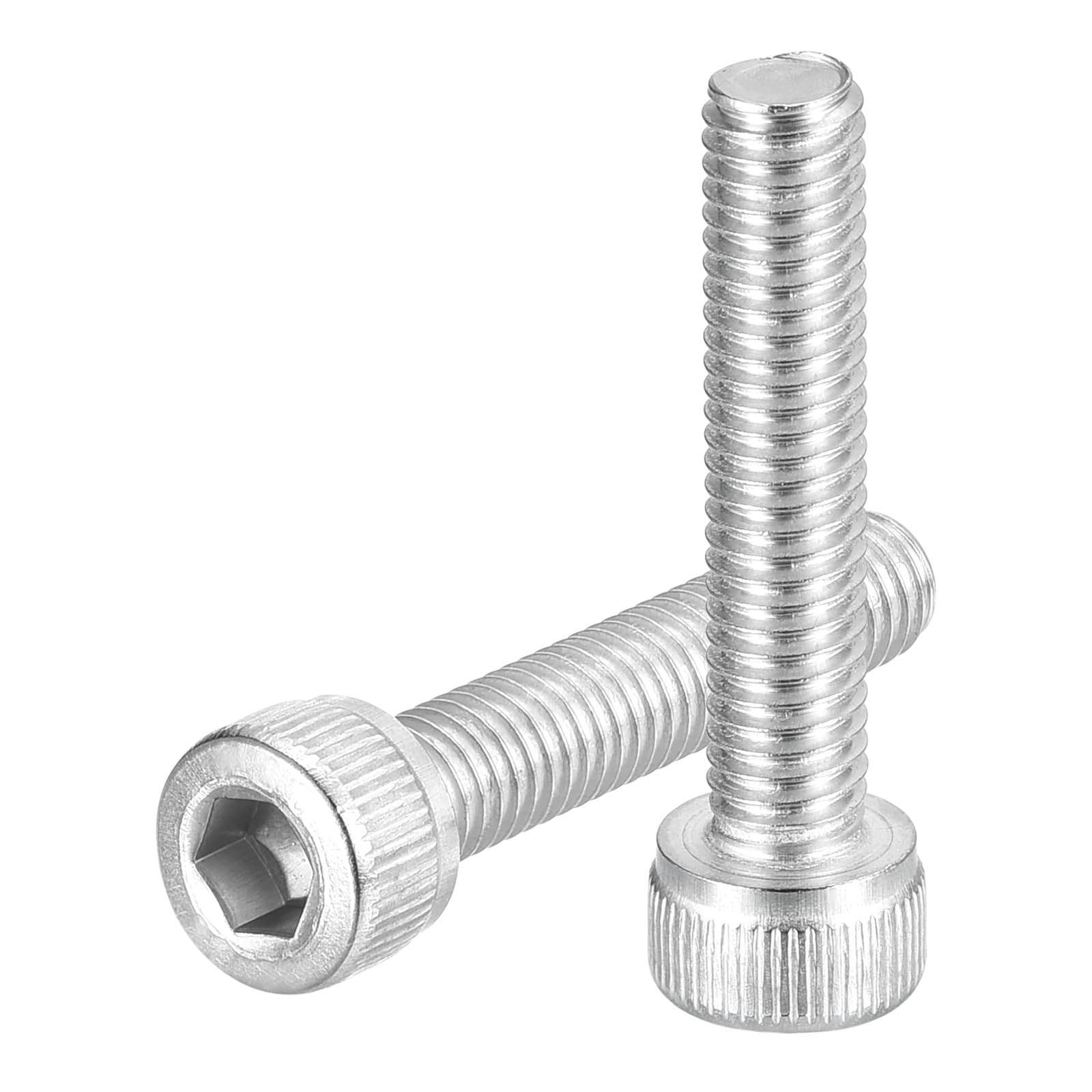 uxcell Hex Socket Bolts (M5-0.8x30), 304 Stainless Steel Hex Socket Drive Screw, Silver Tone, 40 Pcs โ image 1