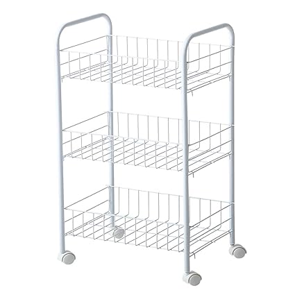 68x36 5x27cm Janefly 3 Tier Wire Mesh Eckregal Weiss Freistehende Lagerregal Fur Wohnzimmer Badezimmer Kuche Buro Garage 60lbs Gewicht Kapazitat