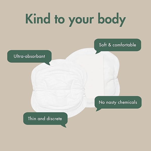 ECO BY NATY NURSING PADS – NIPPLE PADS FOR BREASTFEEDING MOTHERS, PREGNANCY AND POSTPARTUM, MADE FROM PLANT-BASED MATERIALS (30 PADS)
