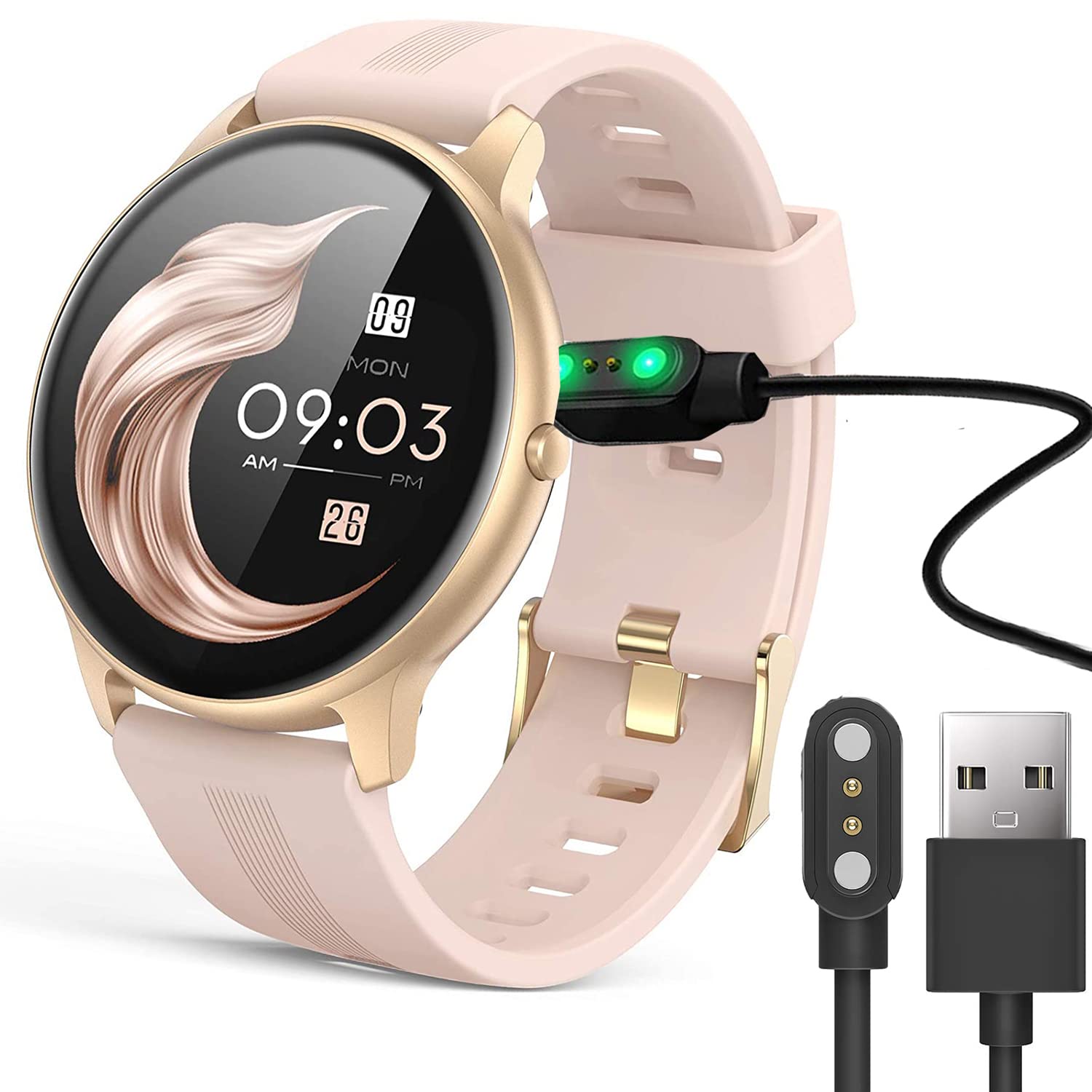 Compatible with AGPTEK LW11 Smartwatch Charger, Giaogor Magnetic USB Charging Cable Replacement Charger Cable Compatible with AGPTEK LW11 Smartwatch (Black)