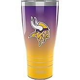 Tervis Traveler NFL Minnesota Vikings - Ombre Triple Walled Insulated Tumbler Travel Cup Keeps Drinks Cold & Hot, 30oz, Stainless Steel