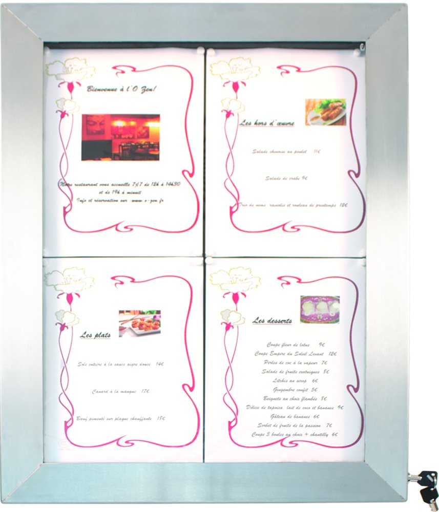 Securit 4 x A4 Coloured LED Information Display