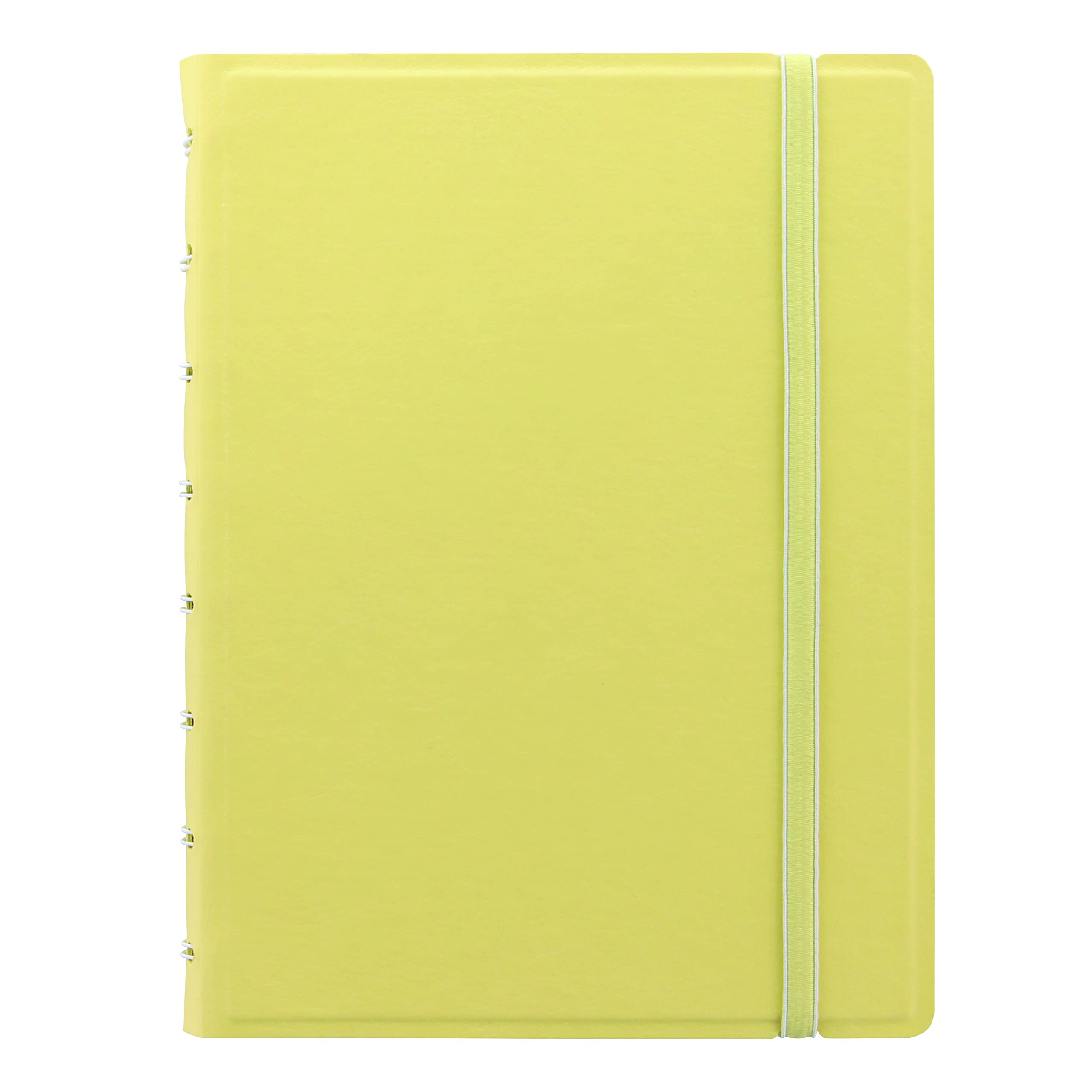 Filofax Refillable Notebook, A5 Size, Classic Pastels Collection, Dotted Paper, 8.25" x 5.75", Lemon (B115082U), Multicolor