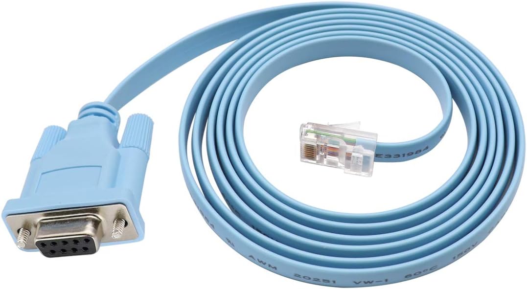 QiCheng&LYS Cisco Console Cable Rj45 to DB9, Female Serial RS232 Port