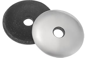 MECCANIXITY Sealing Neoprene Rubber Washers, 7/32" ID x 1" OD EPDM Bonded Sealing Washers 304 Stainless Steel Rubber Backed Gasket for Screws Silver, Pack of 30 (#12)