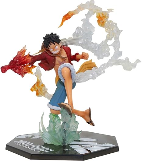 Amazon Co Jp ルフィのコレクションルフィ像人形の置物のおもちゃ 火の拳ルフィ飾りアニメキャラクターモデル多機能の素敵なグッズのおもちゃ Resign ホーム キッチン
