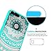 Google Pixel XL Case, AnoKe [Scratch Resistant] Colors Totem Mandala flower Cute Girls Women Ultra Slim Fit Acrylic Clear Hard Cover TPU Bumper Hybrid For Google Pixel XL 5.5 inch TM CH Mint