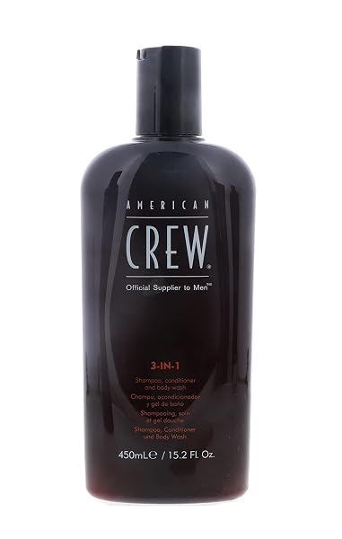 AMERICAN CREW CLASSIC 3-IN-1 SHAMPOO, CONDITIONER & BODY WASH, 15.2 OZ (PACK OF 3)