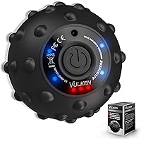 Vulken 4 Speed High Intensity Vibrating Ball for Fitness, Performance Improvement, Black