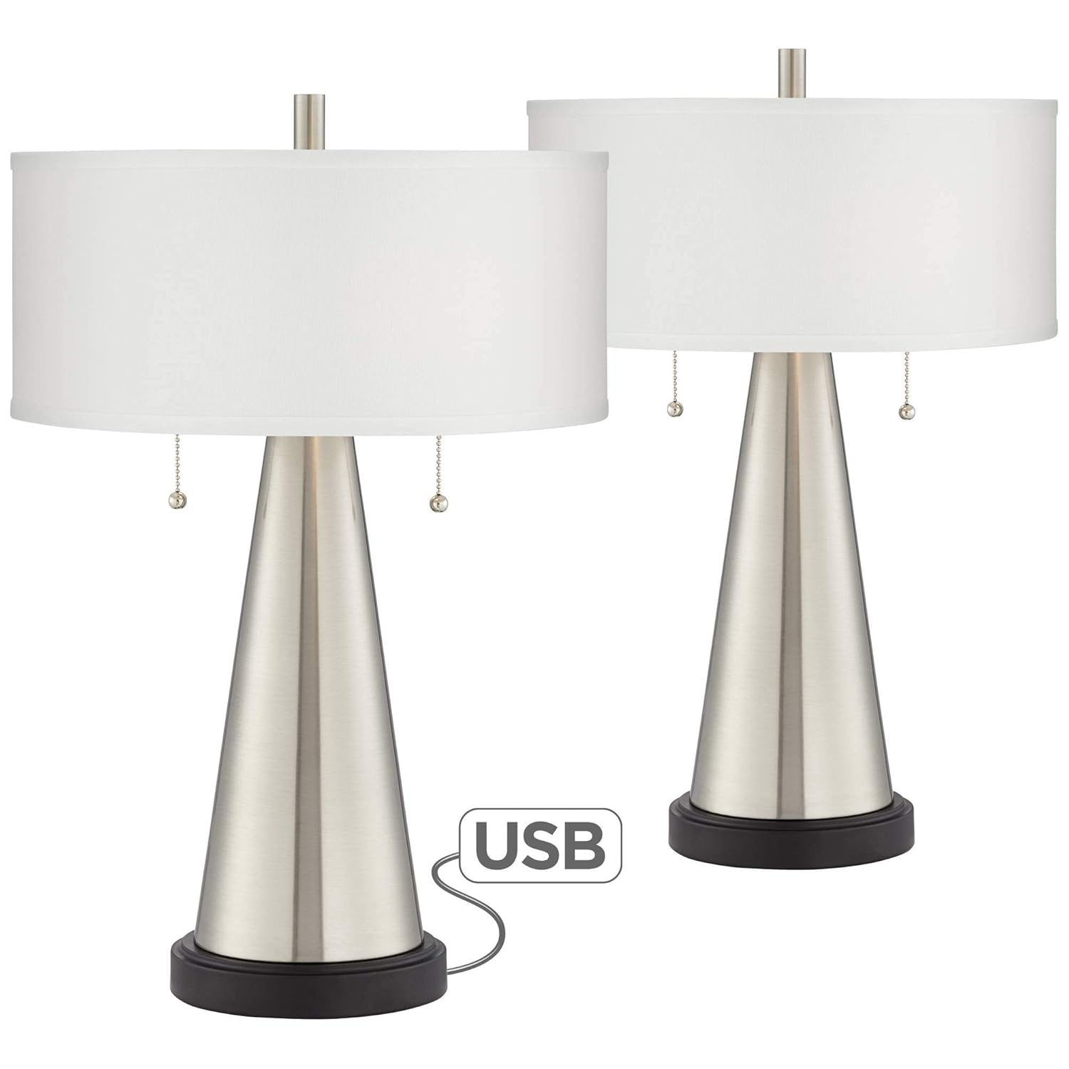 Best charging end table white