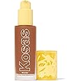Kosas Revealer Skin-Improving Foundation with SPF 25 Protection - Hydrate, Brighten, Soothe, Plump, Protect Skin - Smoothing Texture, Natural Finish and Clean Formula - Medium Deep Neutral Warm 340