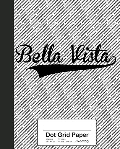 Dot Grid Paper: BELLA VISTA Notebook (Weezag Dot Grid Paper Notebook) Paperback – 1 Jul 2019