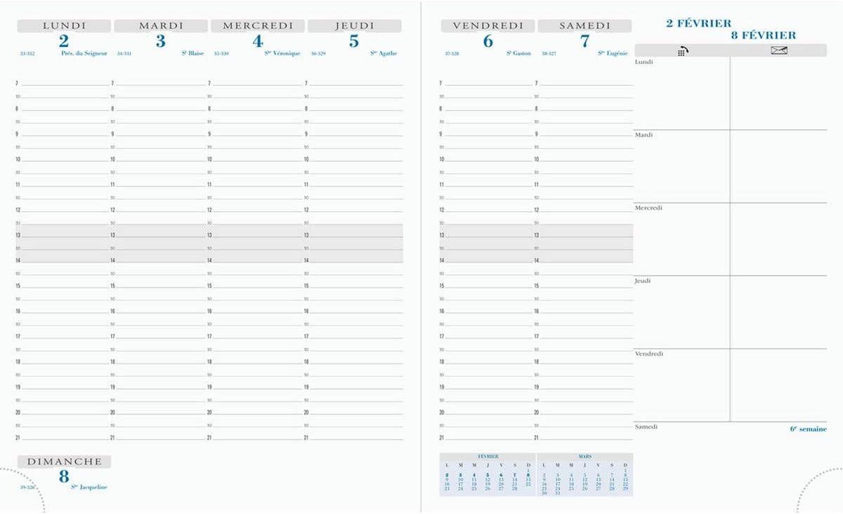 Exacompta - 22642E - Horizons 22 Winner Week to View Desk Diary - 18 x 22.5 cm - January to December 2026 - Random Colour - Image 5