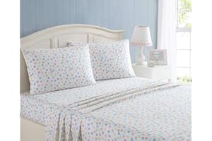 Kute Kids Super Soft Sheet Set - Includes Pillowcase(s); Available in Twin, Full & Queen Size (Queen, Fun Dot Drops)