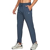 NORTHYARD Men's Athletic Pants Running Workout Joggers Lightweight Gym Jogging Track Casual Sweatpants with Zipper Pockets