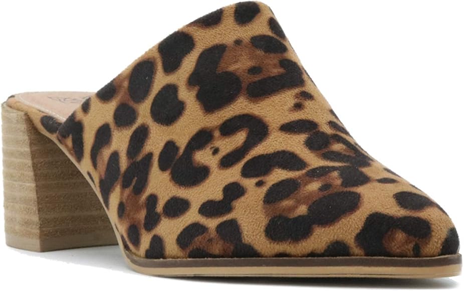 beast fashion leopard mules