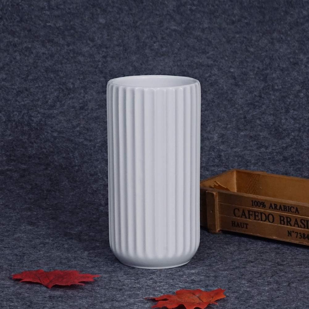 7 inch White Ceramic Flower Vase Home Decor Vase and Table Centerpieces Vase for Friends and Family Christmas, Wedding, Bridal Shower - Image 4