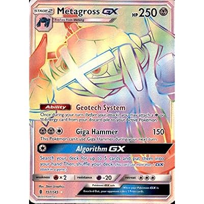 pokemon card metagross gx [sm2] 059/050HR Metal Originally released May 5 Pokmon Metagross-GX - 157145 -