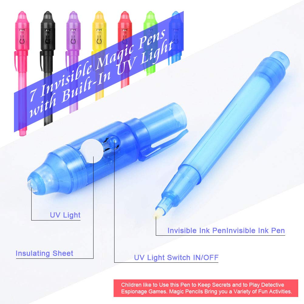 Amteker Mitgebsel Kindergeburtstag Zauberstifte, UV Stift Geschenke zur Einschulung Schultüte Füllung, Kleine Geschenke für Kinder, Give Aways Kindergeburtstag Gastgeschenke,Kindergeburtstag Mitgebsel 3