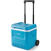 TOURIT Small 20qt Rolling Cooler with Wheels, 18L/24cans Hard Beach Cooler | with all-terrain wheels &amp; adjustable handle, long-lasting ice retention, ice chest for camping picnic sport fishing