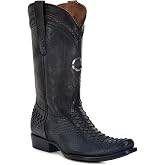 Cuadra Men's Cowboy Boot in Genuine Python Leather and Bovine Leather 1J2FPH