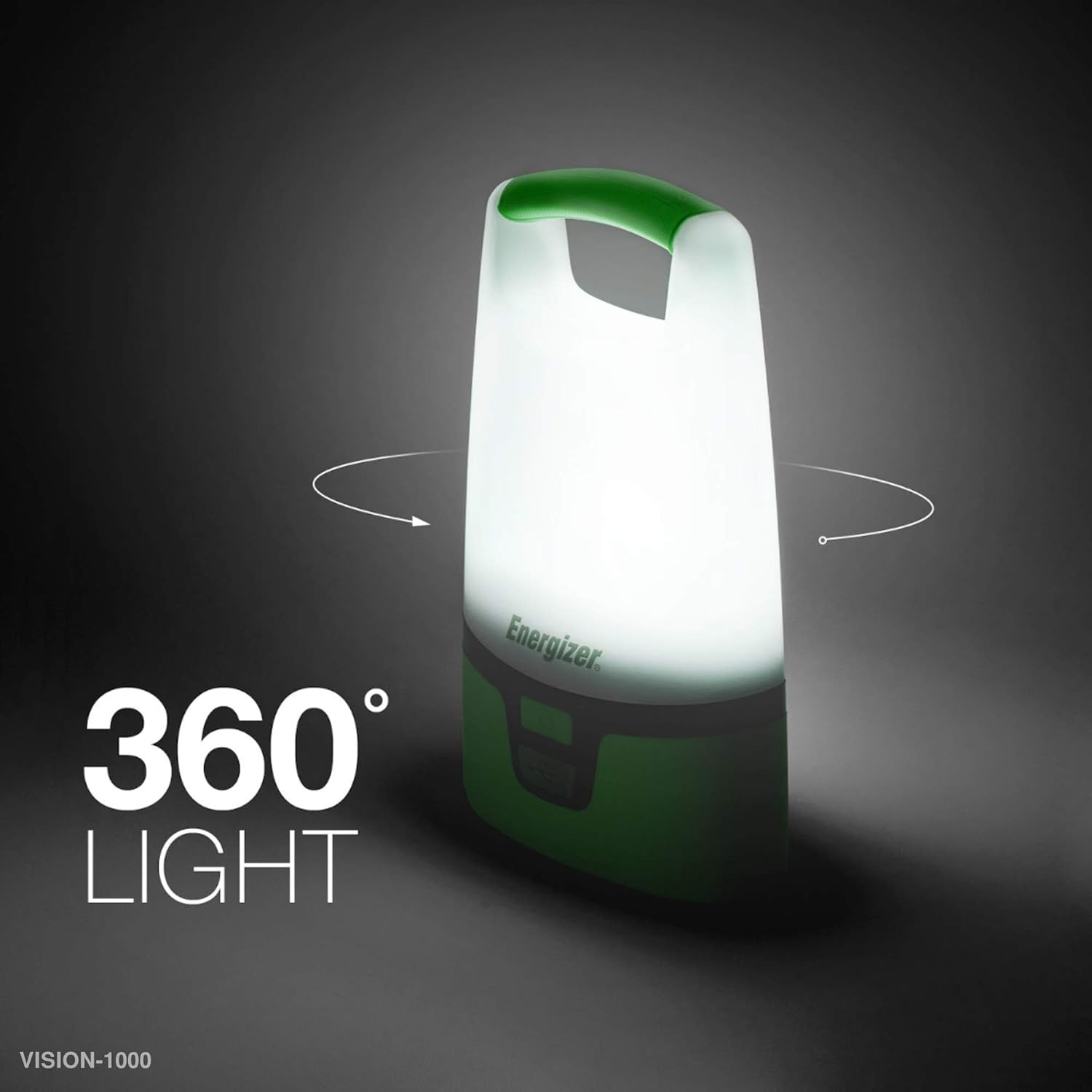 Energizer ENALUR7 Rechargeable Area Light Flashlight, 12" x 2.9" x 6.9", Green: Home Improvement