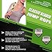 Segmented Jump Rope - Premium Quality - Adjustable Fitness Rope For All Ages Kids - 10 feet of Shatterproof Plastic Segments covering Braided Nylon Cord - Ergonomic Handles - Survival And Cross