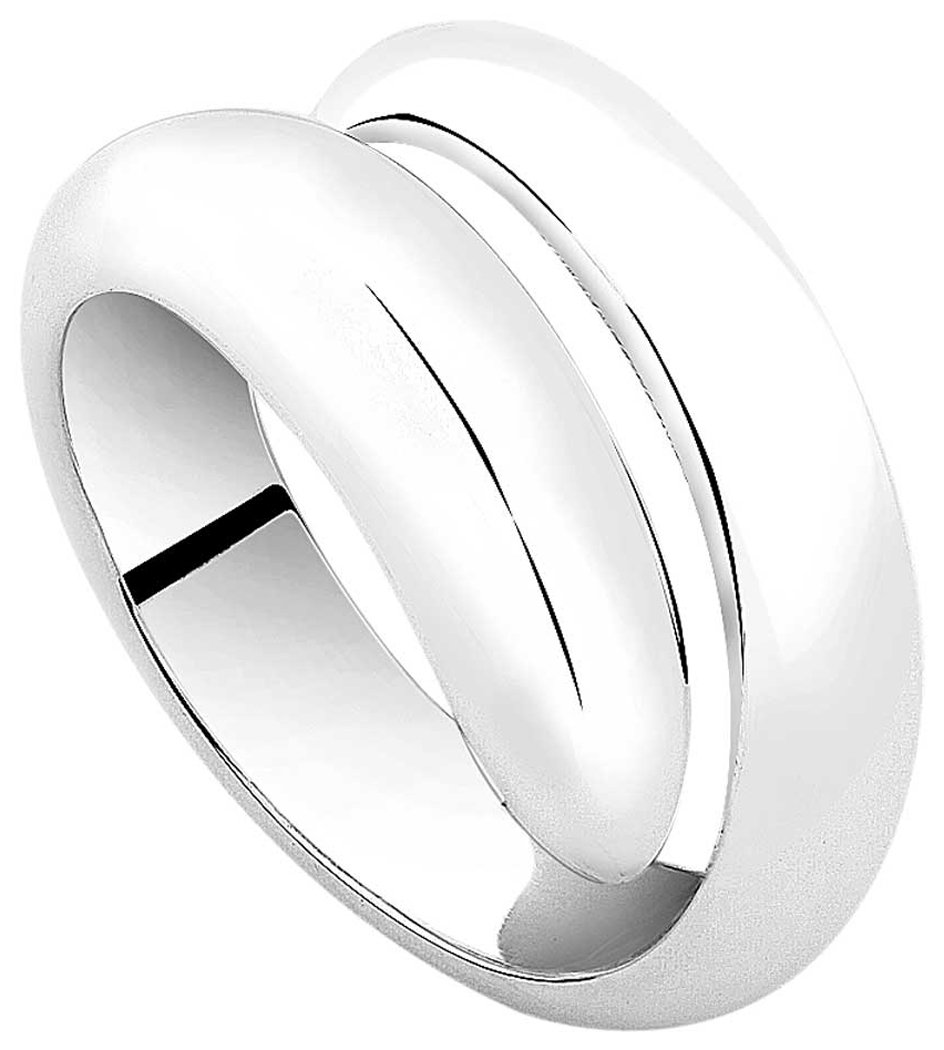 Nenalina 312081-000 Women's Ring Silver Wrap Ring with Polished Surface Handmade 925 Sterling Silver, Silver