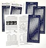 Moon Calendar 2017, Magnet, MoonMaggy - 3 Set, 3 Magnetic Calendars plus 3 Moon Over Me Almanac Information Cards