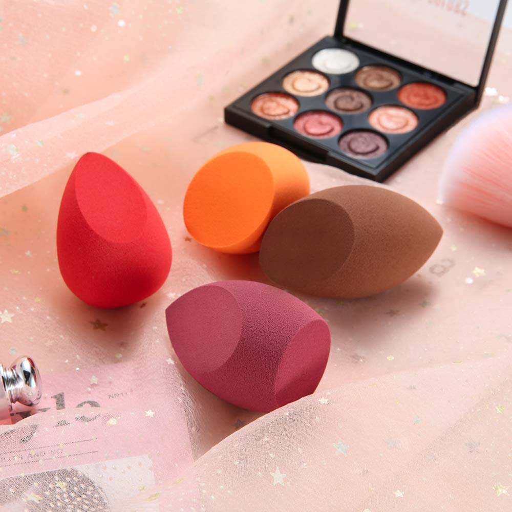 Makeup Blender Sponge Set 4 Pack Latex Free QSoft Makeup (4 Pack